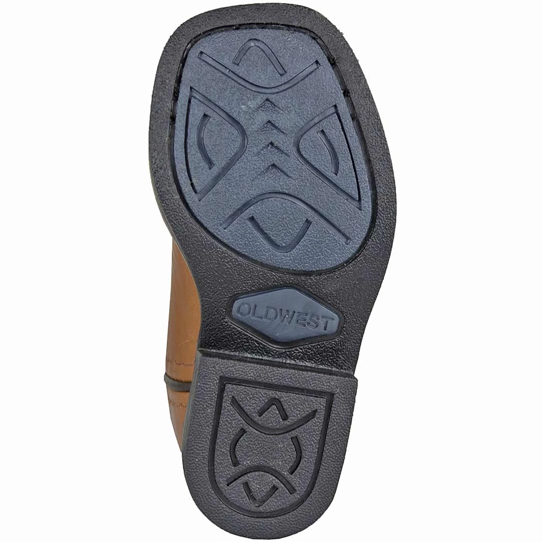 Old West Toddler Girls' Square Toe Cowgirl Boots - Image 7