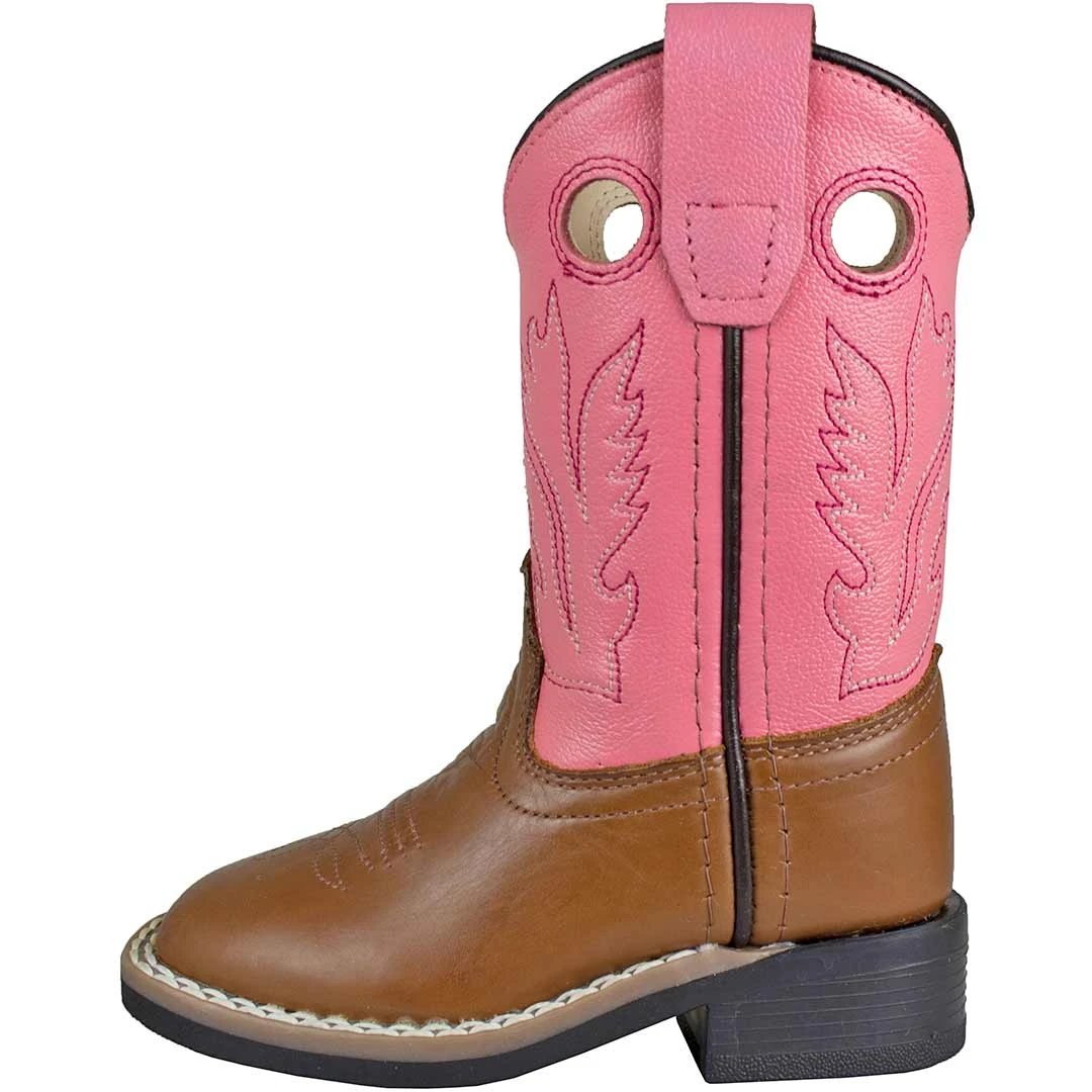 Old West Toddler Girls' Square Toe Cowgirl Boots - Image 2
