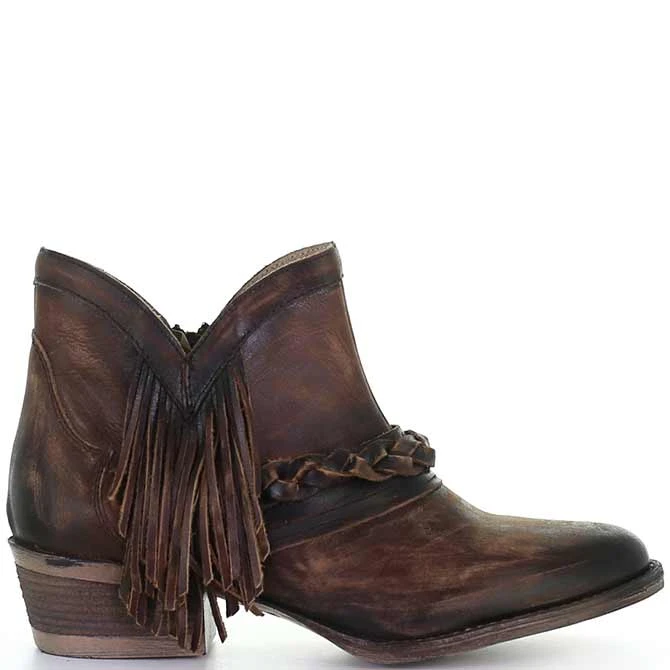 Circle G Women's Zipper With Fringe Round Toe Cowgirl Boots - Image 10