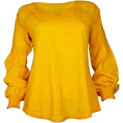 Cruel Denim Women's Raglan Embroidered Sleeve Blouse