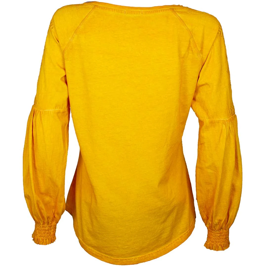 Cruel Denim Women's Raglan Embroidered Sleeve Blouse - Image 2