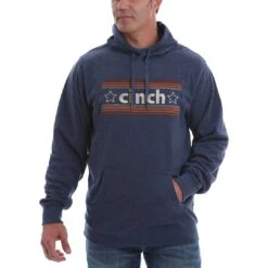 Cinch Men's Logo Embroidered Pullover Hoodie