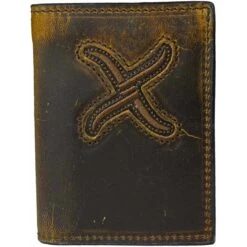 Twisted X Men's Distressed Leather Tri-Fold Wallet