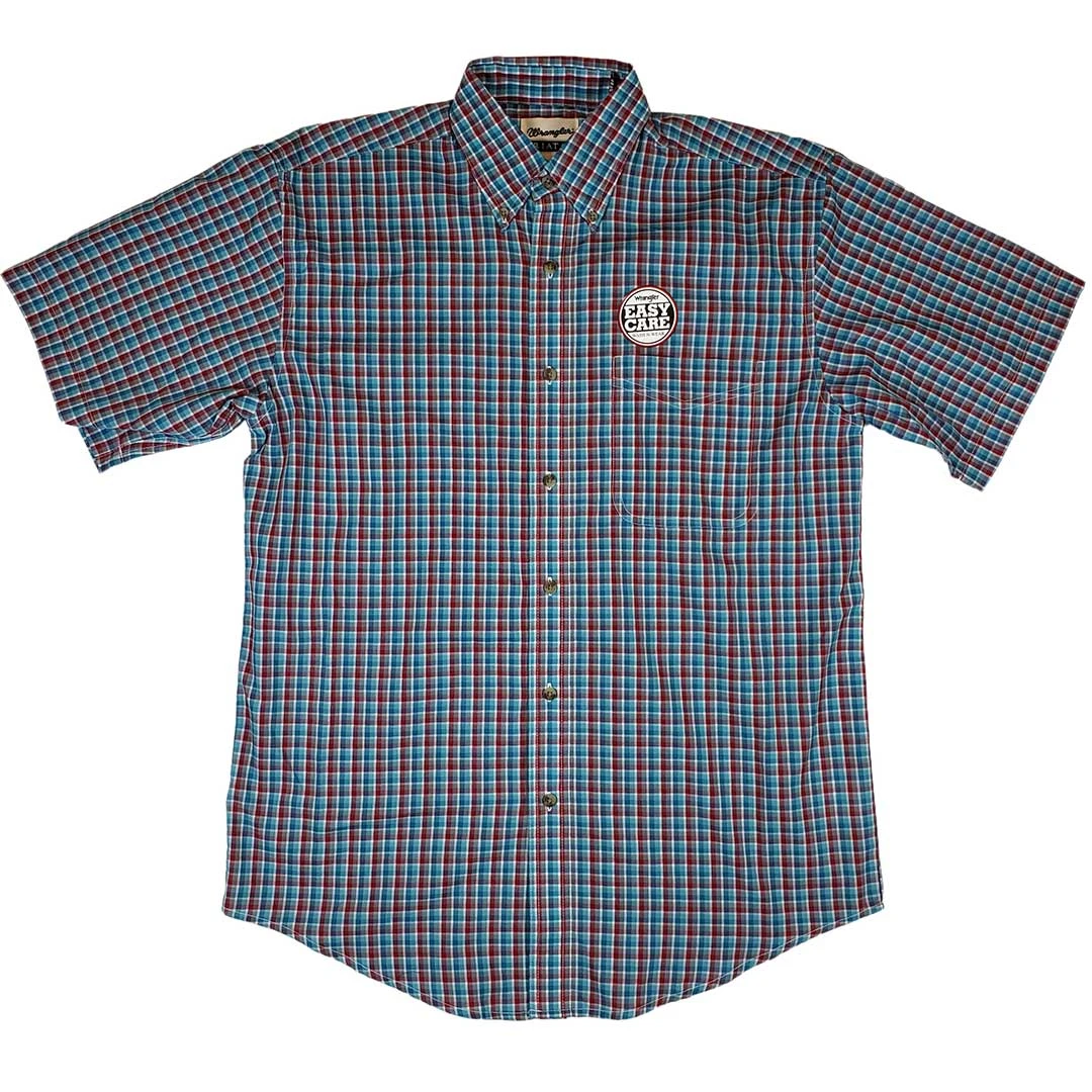 Wrangler Men's Riata Plaid Short Sleeve Shirt