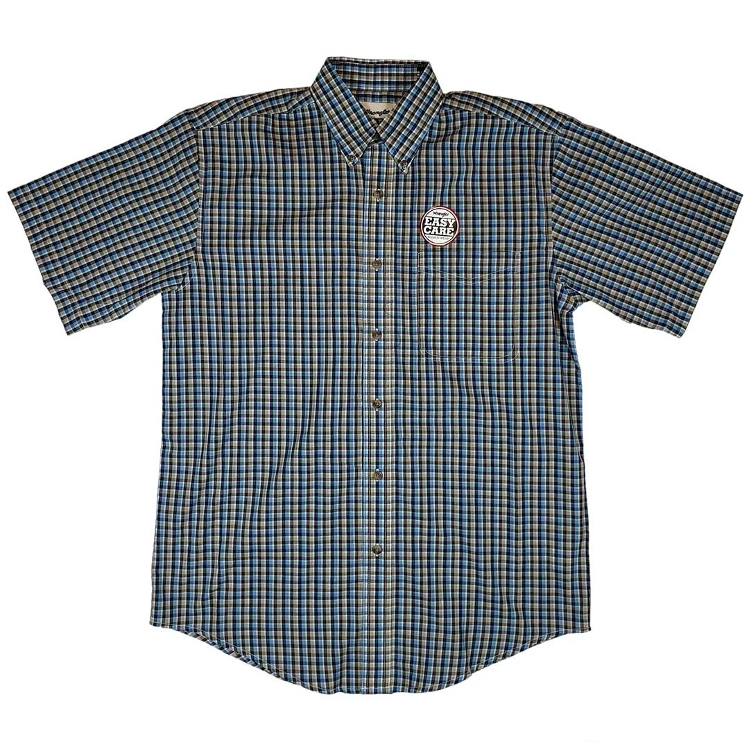 Wrangler Men's Riata Plaid Short Sleeve Shirt - Image 3