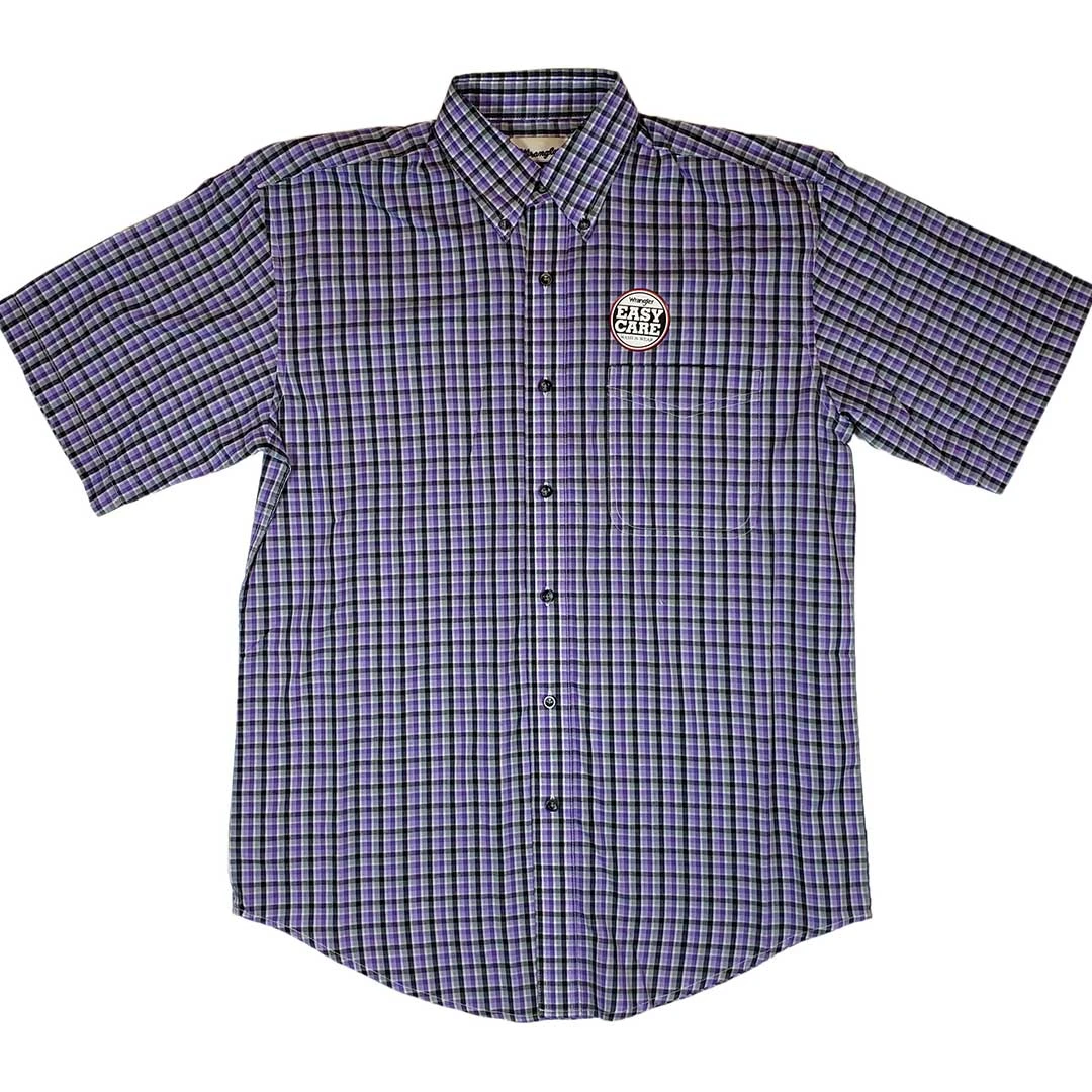 Wrangler Men's Riata Plaid Short Sleeve Shirt - Image 7