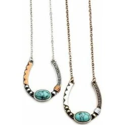 Wyo Horse Women's Artisan Horseshoe Necklace