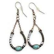 Wyo Horse Women's Artisan Horseshoe Earrings - Image 3