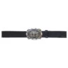 AndWest Men's Tooled Leather Belt With Longhorn Buckle
