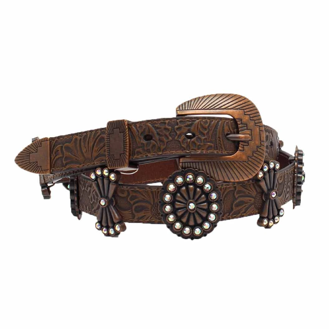 Angel Ranch Women's Antique Copper Concho Belt