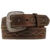 Ariat Men's Boot Stitch Leather Belt