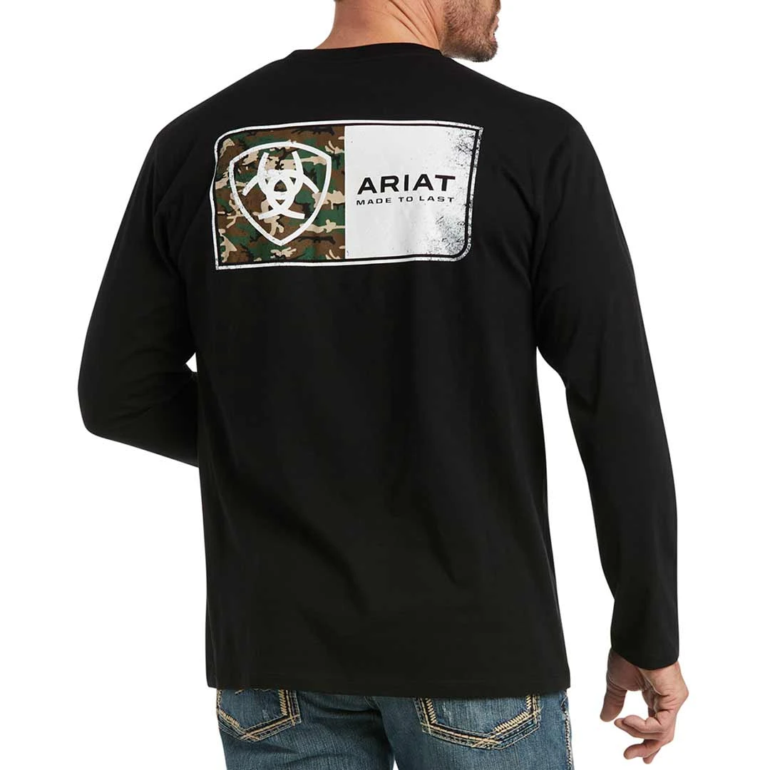 Ariat Men's Flag Woodland T-Shirt - Image 2