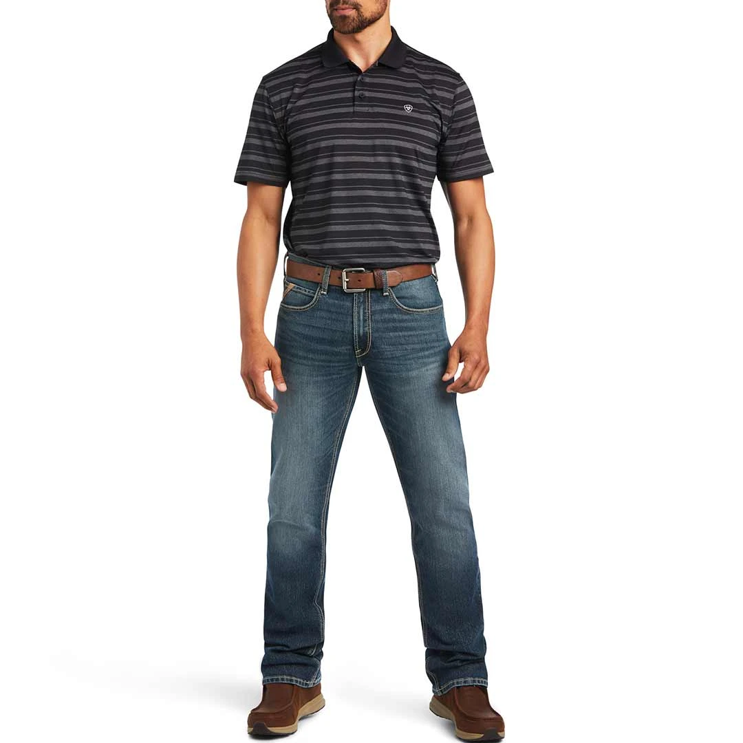 Ariat Men's Ombre Stripe Fitted Polo - Image 2