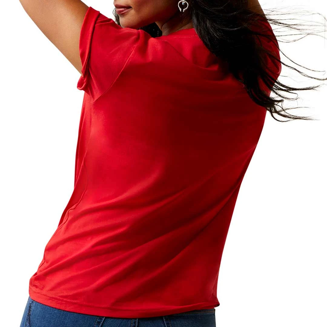 Ariat Women's Flower Cow Graphic T-Shirt - Image 2