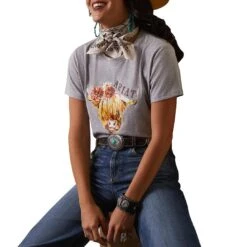 Ariat Women's Real Highlander Rose T-Shirt