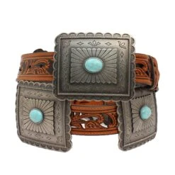 Ariat Women's Rectangle Concho Leather Belt