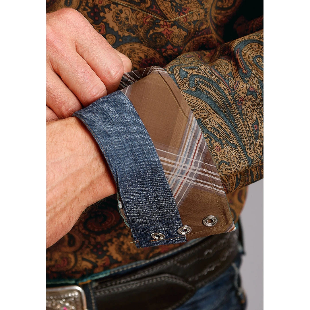 Stetson Men's Saddle Paisley Print Shirt - Image 3