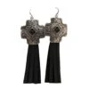Blazin Roxx Cross And Tassel Earrings