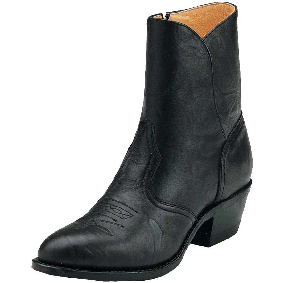 Boulet Men's Mid Length Zip Cowboy Dress Boots