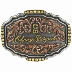 Montana Silversmiths Calgary Stampede Tri-Colour CS Logo Buckle