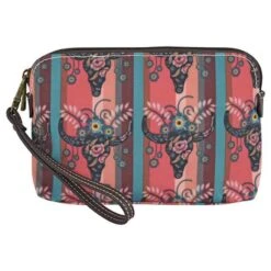 Catchfly Floral Steer Head Essentials Pouch
