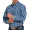 Cinch Men's Contrast Trim Plaid Button-Down Shirt