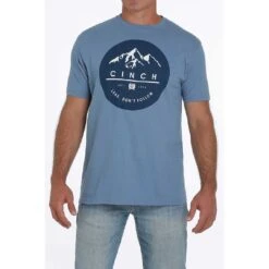 Cinch Men's Mountain Logo Graphic T-shirt