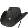 Conner Hats Concho Black Straw Cowboy Hat