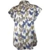 Cotton & Rye Outfitters Women's Chicken Print Button-Down Shirt