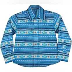 Cowboy Legend Boys' Aztec Print Snap Shirt