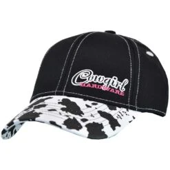 Cowgirl Hardware Girls' Cow Print Cap