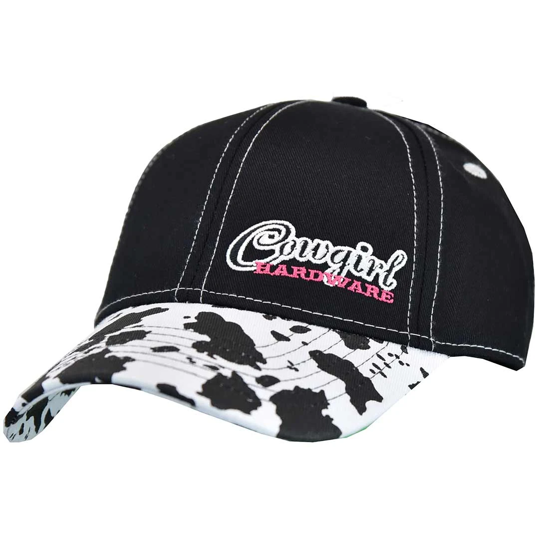 Cowgirl Hardware Girls' Cow Print Cap