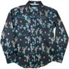 Cowgirl Hardware Girls' Leopard Cactus Print Snap Shirt