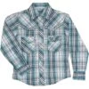 Cowgirl Hardware Girls' Plaid Snap Shirt