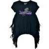Cowgirl Hardware Girls' Rhinestone Horse Fringe T-Shirt