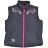 Cowgirl Hardware Girls' Swirl Pattern Quilted Vest