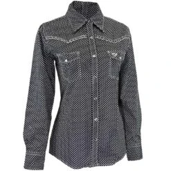 Cowgirl Hardware Women's Circle Print Snap Shirt
