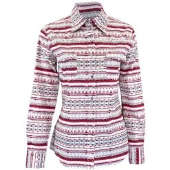 Cowgirl Hardware Women's Southwest Print Snap Shirt