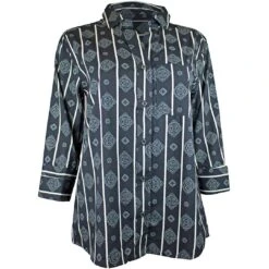 Cruel Denim Women's Medallion Print Button-Down Shirt