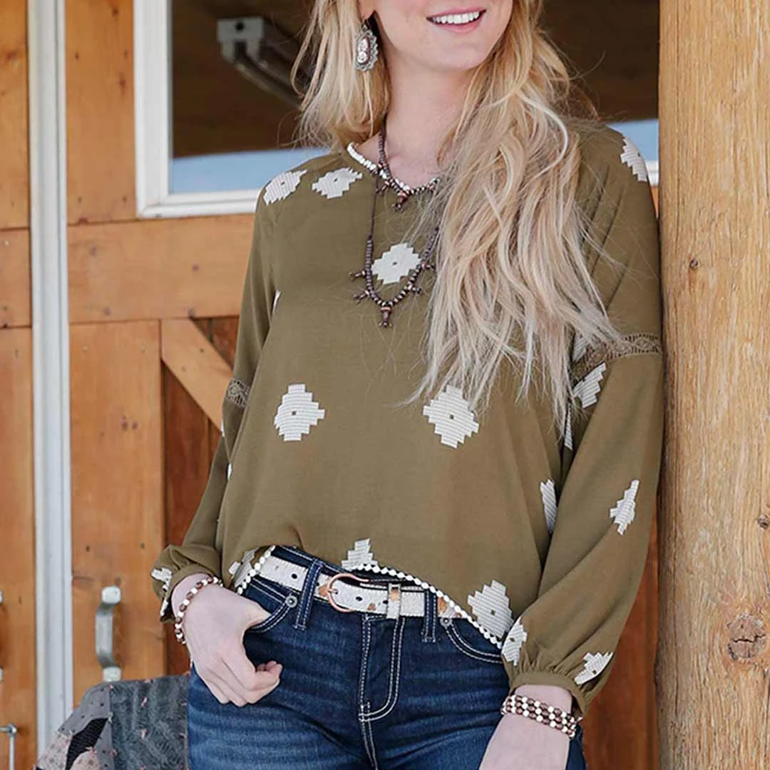 Cruel Denim Women's Pom Hem Georgette Blouse - Image 3