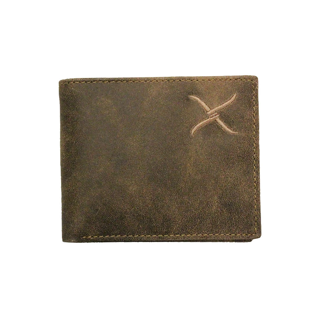 Twisted X Men's Distressed Leather Bi-Fold Wallet