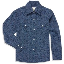 Ely Cattleman Boys' Paisley Print Snap Shirt