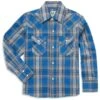 Ely Cattleman Boys' Plaid Print Snap Shirt