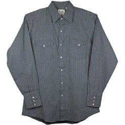 Ely Cattleman Men's Mini Geometric Print Shirt