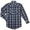 Ely Cattleman Men's Ombre Plaid Snap Shirt