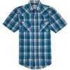 Ely Cattleman Men's Short Sleeve Plaid Snap Shirt
