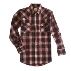 Ely Cattleman Men's Textured Plaid Shirt