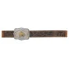 AndWest Boys' Tooled Leather Belt With Buckin' Bronc Buckle