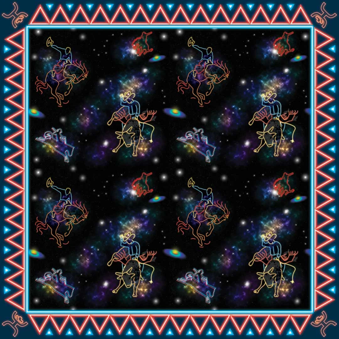 Hooey Brands Space Cowboy Satin Wild Rag