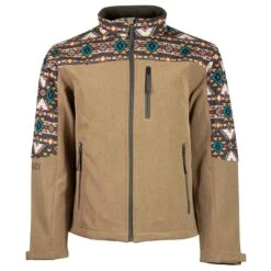 Hooey Men's Aztec Detail Softshell Jacket